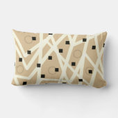 抽象芸術モダン幾何学枕タン ランバークッション (裏面)