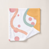 抽象芸術モダン幾何学的バスルーム用タオルセット バスタオルセット (ウォッシュタオル)