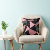 抽象芸術モダン幾何学的三角形プリント クッション (椅子)