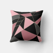抽象芸術モダン幾何学的三角形プリント クッション (裏面)