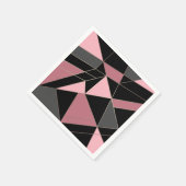抽象芸術モダン幾何学的三角形プリント スタンダードカクテルナプキン (角)