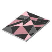 抽象芸術モダン幾何学的三角形プリント ノートパッド (回転)
