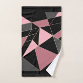 抽象芸術モダン幾何学的三角形プリント バスタオルセット (ハンドタオル)