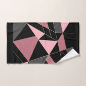 抽象芸術モダン幾何学的三角形プリント バスタオルセット (ハンドタオル)