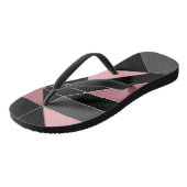 抽象芸術モダン幾何学的三角形プリント ビーチサンダル (アングル)