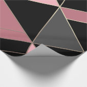 抽象芸術モダン幾何学的三角形プリント ラッピングペーパー (角)