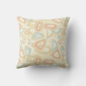 抽象芸術モダン幾何学的形状パステルvi クッション (裏面)