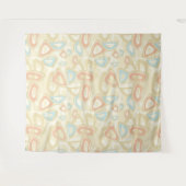 抽象芸術モダン幾何学的形状パステルvi タペストリー (正面(横))