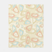 抽象芸術モダン幾何学的形状パステルvi フリースブランケット (正面)