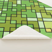 抽象芸術モダン幾何学的芸術 シェルパブランケット (3/4)