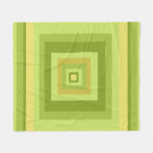 抽象芸術モダン幾何学的芸術 フリースブランケット (正面(横))