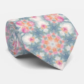 抽象芸術モダン幾何学的装飾プリントブルー ネクタイ (ロール)