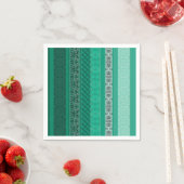 抽象芸術モダン幾何学的装飾用レトロパッチ スタンダードカクテルナプキン (インサイチュ)