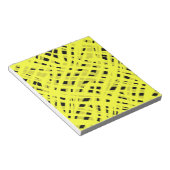 抽象芸術モダン幾何明ストライプのるいプリント ノートパッド (アングル)