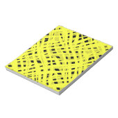 抽象芸術モダン幾何明ストライプのるいプリント ノートパッド (回転)