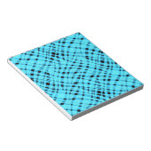 抽象芸術モダン幾何明ストライプのるいプリント ノートパッド (アングル)