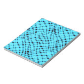 抽象芸術モダン幾何明ストライプのるいプリント ノートパッド (回転)