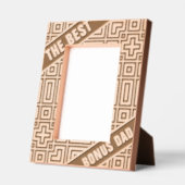 抽象芸術モダン幾何最高のクールボーナスパパ レーザー彫刻フレーム (左)