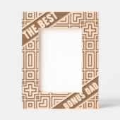 抽象芸術モダン幾何最高のクールボーナスパパ レーザー彫刻フレーム (正面)