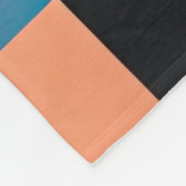 抽象芸術モダン幾何絵画の フリースブランケット (角)