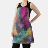 抽象芸術モダン形状六角モザイク エプロン (インサイチュ)