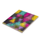 抽象芸術モダン形状六角モザイク タイル (側面)