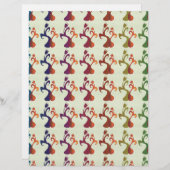 抽象芸術モダン数々のカラーチューリップフローラデザイン (正面/裏面)