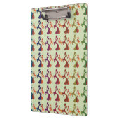 抽象芸術モダン数々のカラーチューリップフローラデザイン クリップボード (左)