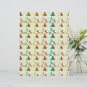 抽象芸術モダン数々の色チューリップ花柄 (スタンド正面)