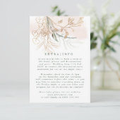 抽象芸術モダン植物ユーカリの緑の情報 エンクロージャーカード (スタンド正面)