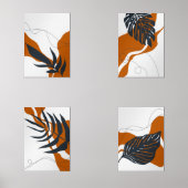 抽象芸術モダン植物壁画 (正面)