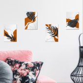 抽象芸術モダン植物壁画 (リビング)