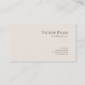 抽象芸術モダン植物学自然コラージュ 名刺 (裏面)