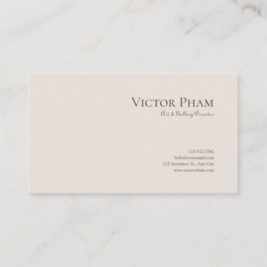 抽象芸術モダン植物学自然コラージュ 名刺 (裏面)