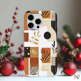 抽象芸術モダン植物最小自然主義 iPhone 15 PRO MAXケース