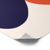 抽象芸術モダン植物花ポスター ポスター (角)