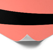 抽象芸術モダン波はっきりした ポスター (角)