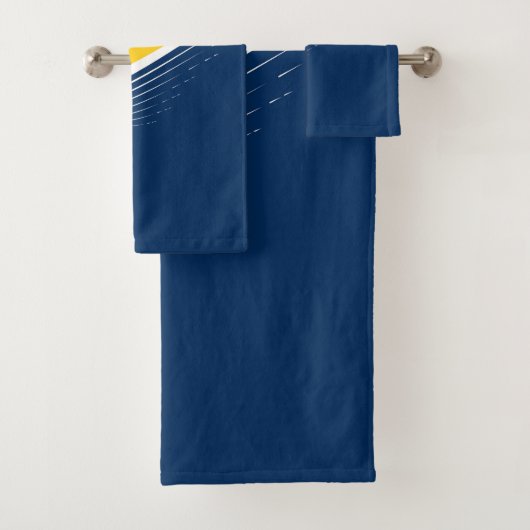 抽象芸術モダン波シンプル、デザインエレガント バスタオルセット (インサイチュ)