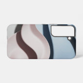 抽象芸術モダン波 SAMSUNG GALAXYケース (裏面横)