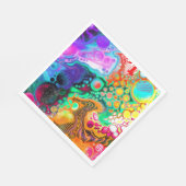 抽象芸術モダン流体アート スタンダードランチョンナプキン (角)