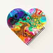 抽象芸術モダン流体アート ノートブック (裏面)