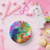 抽象芸術モダン流体アート ペーパーボウル (パーティー)