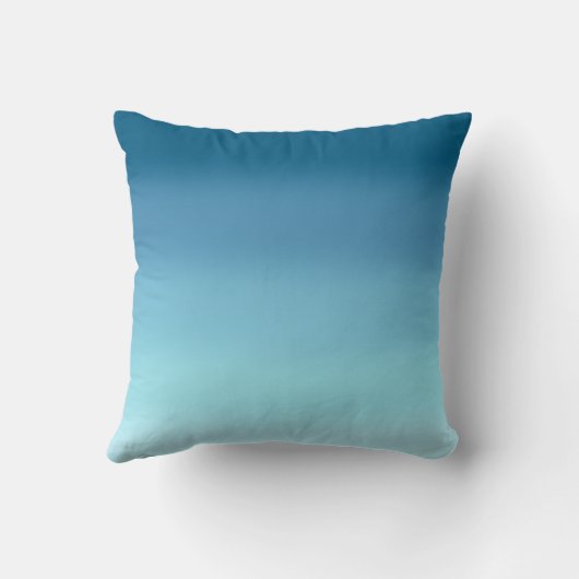 抽象芸術モダン海青色勾配 クッション (裏面)