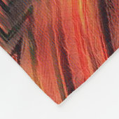 抽象芸術モダン液モダン液波茶色 フリースブランケット (角)