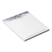 抽象芸術モダン深いグレー水彩書道 ノートパッド (アングル)