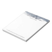 抽象芸術モダン深いグレー水彩書道 ノートパッド (回転)