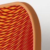 抽象芸術モダン溶融銅モアレ効果カスタム ピックルボールラケット (左詳細)