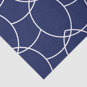 抽象芸術モダン白青ピロークッション 薄葉紙 (詳細)