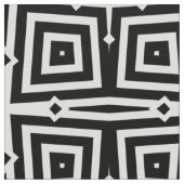 抽象芸術モダン白黒の幾何学的パターン ファブリック (クローズアップ)