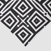 抽象芸術モダン白黒の幾何学的パターン 薄葉紙 (詳細)